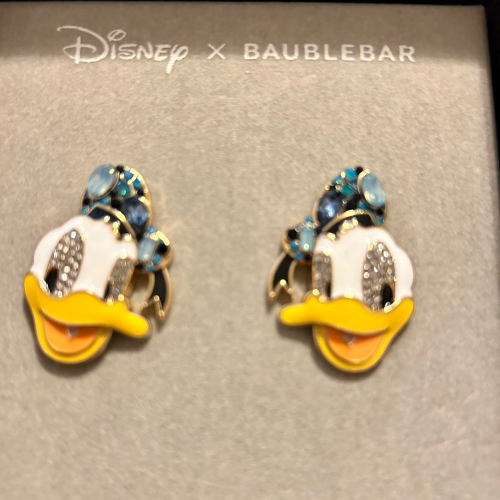 BaubleBar Disney Donald Duck Earrings NIB